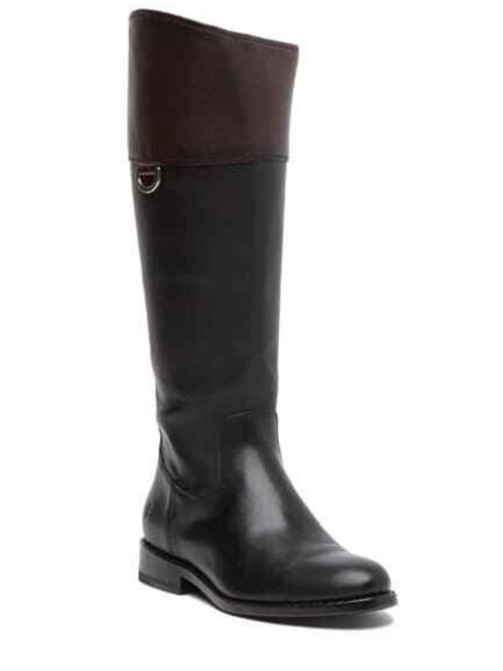 New! Frye Jayden D Ring Riding Boot Wide Calf BMX EXT Black Brown 6 3475419 DD33